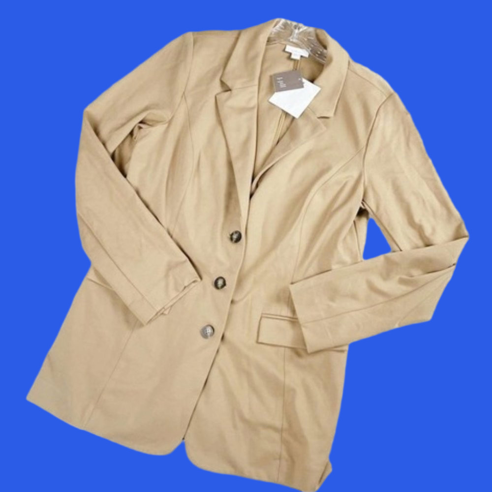 J. Jill Classic Tan Blazer NWT